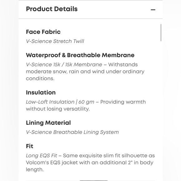 Volcom manifest snow jacket. Small. - Picture 3 of 8